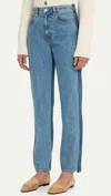 Slvrlake High Waisted Reworked Panel London Jeans In Great Divide In Blue