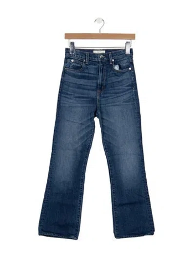 Pre-owned Slvrlake High-rise Flared Jeans In Blue