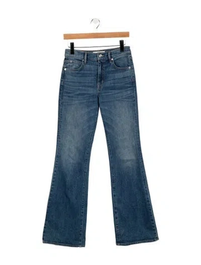 Pre-owned Slvrlake High-rise Flared Jeans In Blue