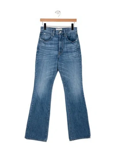 Pre-owned Slvrlake High-rise Flared Jeans In Blue