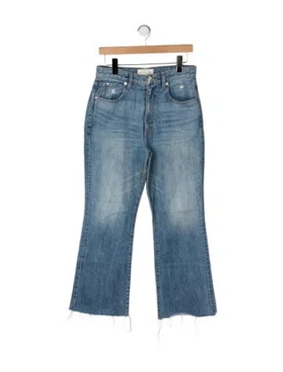 Pre-owned Slvrlake High-rise Flared Jeans In Blue