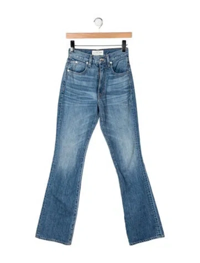 Pre-owned Slvrlake High-rise Flared Jeans In Blue