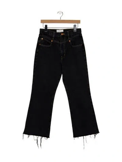 Pre-owned Slvrlake High-rise Flared Jeans In Blue
