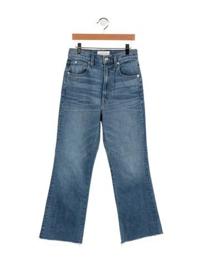 Pre-owned Slvrlake High-rise Flared Jeans In Blue