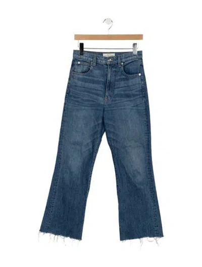 Pre-owned Slvrlake High-rise Flared Jeans In Blue
