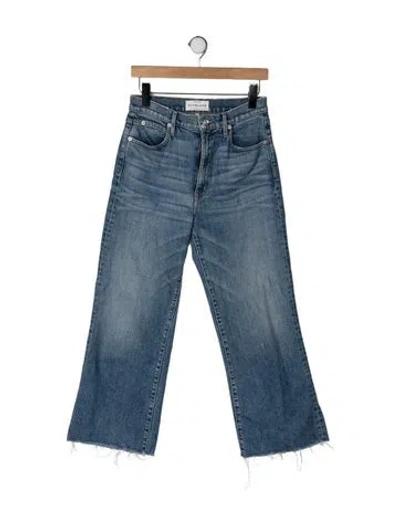 Pre-owned Slvrlake High-rise Flared Jeans In Blue