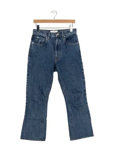 Pre-owned Slvrlake High-rise Flared Jeans In Blue