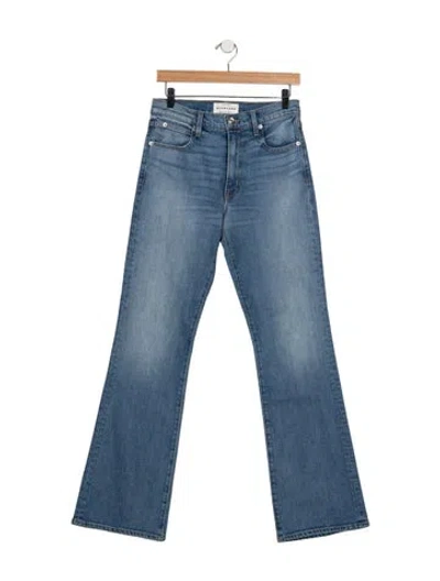 Pre-owned Slvrlake High-rise Flared Jeans In Blue