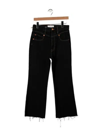 Pre-owned Slvrlake High-rise Flared Jeans In Blue