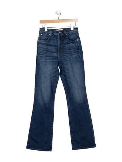 Pre-owned Slvrlake High-rise Flared Jeans In Blue