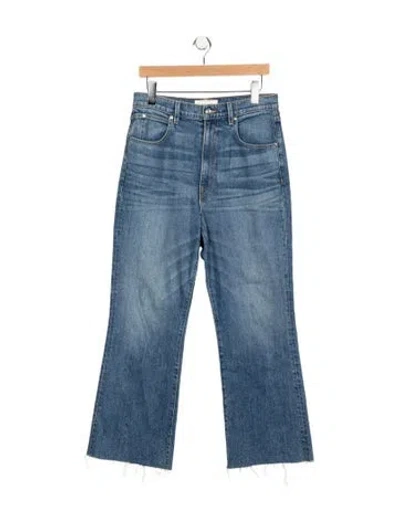 Pre-owned Slvrlake High-rise Flared Jeans In Blue