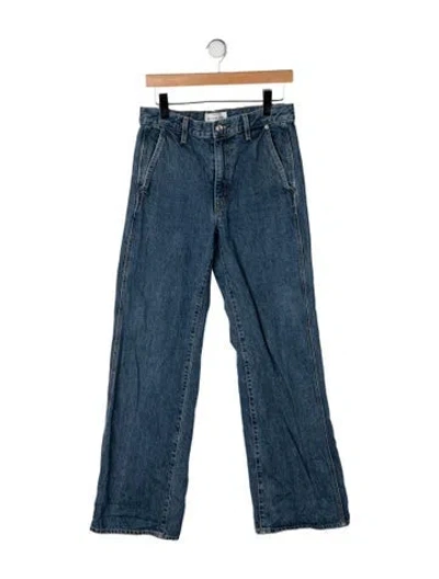 Pre-owned Slvrlake High-rise Flared Jeans In Blue