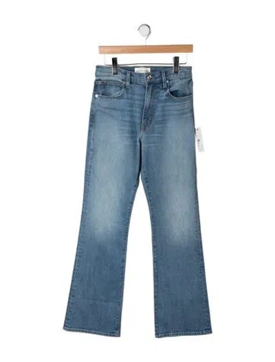 Pre-owned Slvrlake High-rise Flared Jeans In Blue