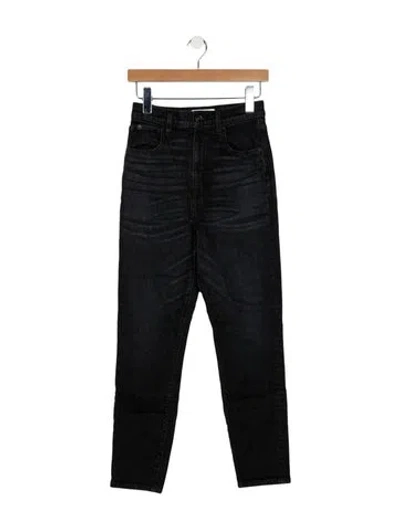 Pre-owned Slvrlake High-rise Skinny Leg Jeans In Black