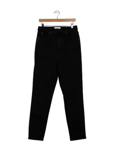 Pre-owned Slvrlake High-rise Skinny Leg Jeans In Black