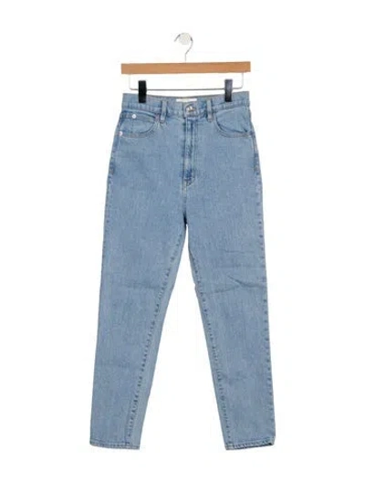 Pre-owned Slvrlake High-rise Skinny Leg Jeans In Blue