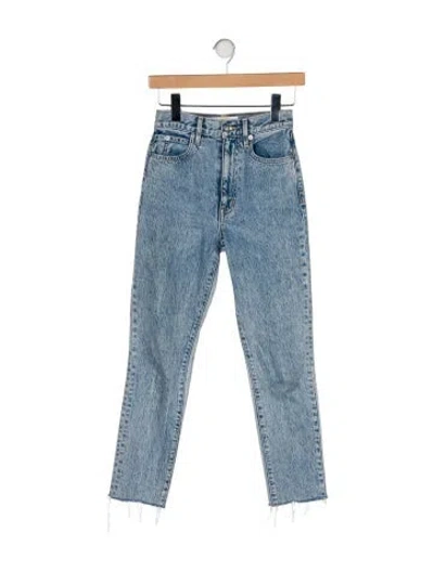 Pre-owned Slvrlake High-rise Skinny Leg Jeans In Blue