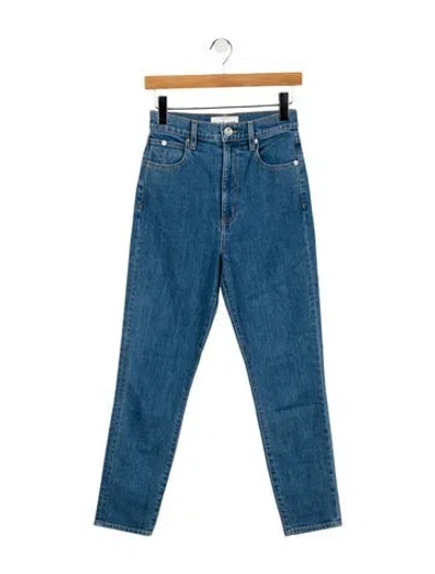 Pre-owned Slvrlake High-rise Skinny Leg Jeans In Blue