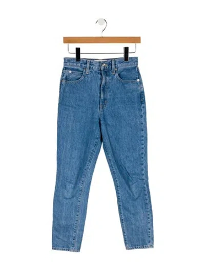 Pre-owned Slvrlake High-rise Skinny Leg Jeans In Blue