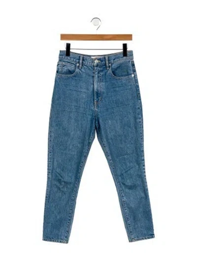 Pre-owned Slvrlake High-rise Skinny Leg Jeans In Blue