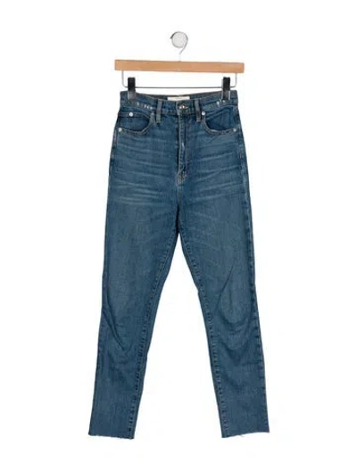 Pre-owned Slvrlake High-rise Skinny Leg Jeans In Blue