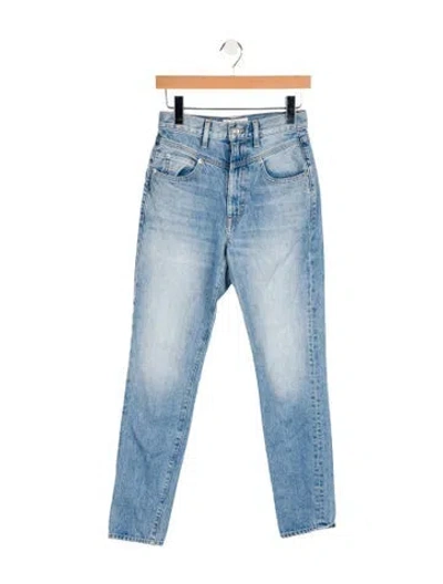 Pre-owned Slvrlake High-rise Skinny Leg Jeans In Blue