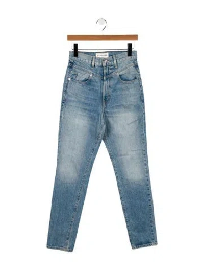 Pre-owned Slvrlake High-rise Skinny Leg Jeans In Blue