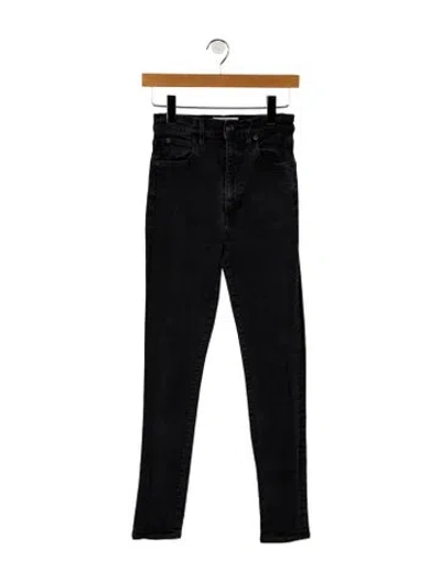 Pre-owned Slvrlake High-rise Skinny Leg Jeans In Blue
