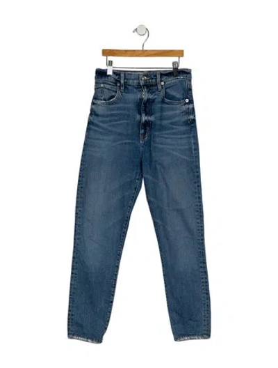 Pre-owned Slvrlake High-rise Skinny Leg Jeans In Blue