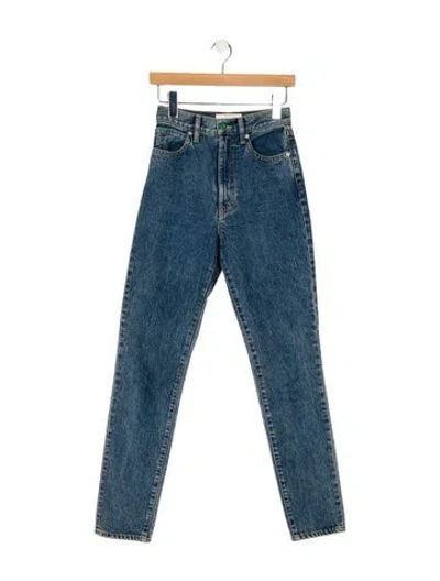 Pre-owned Slvrlake High-rise Skinny Leg Jeans In Blue