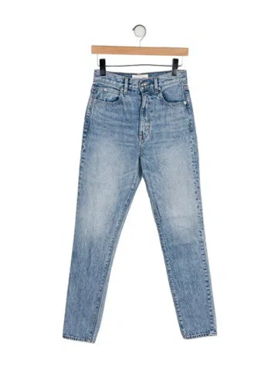 Pre-owned Slvrlake High-rise Skinny Leg Jeans In Blue