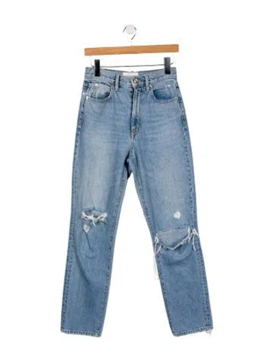 Pre-owned Slvrlake High-rise Skinny Leg Jeans In Blue