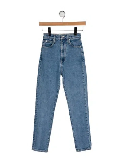 Pre-owned Slvrlake High-rise Skinny Leg Jeans In Blue