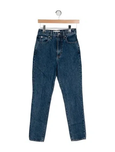 Pre-owned Slvrlake High-rise Skinny Leg Jeans In Blue