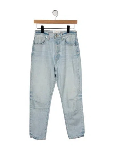 Pre-owned Slvrlake High-rise Skinny Leg Jeans In Blue