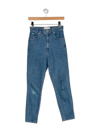 Pre-owned Slvrlake High-rise Skinny Leg Jeans In Blue