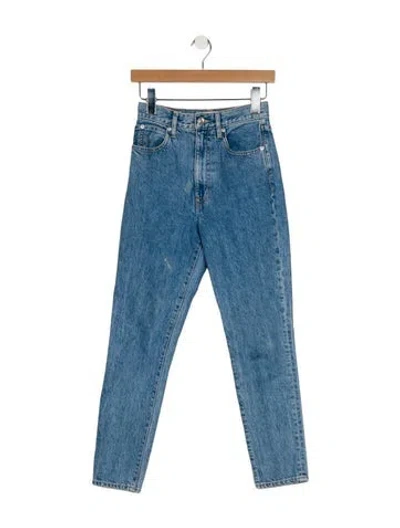 Pre-owned Slvrlake High-rise Skinny Leg Jeans In Blue