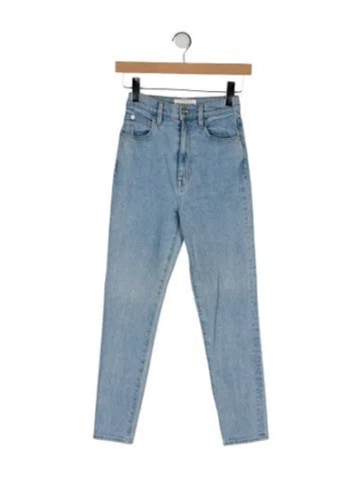 Pre-owned Slvrlake High-rise Skinny Leg Jeans In Blue