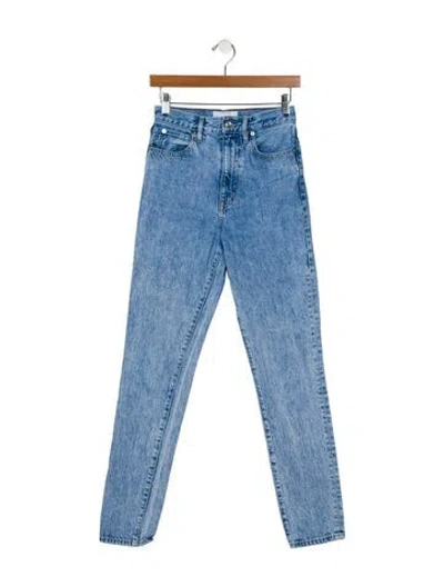 Pre-owned Slvrlake High-rise Skinny Leg Jeans In Blue