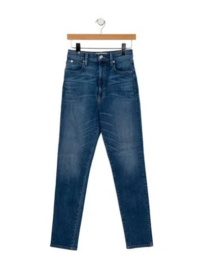 Pre-owned Slvrlake High-rise Skinny Leg Jeans In Blue