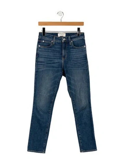 Pre-owned Slvrlake High-rise Skinny Leg Jeans In Blue
