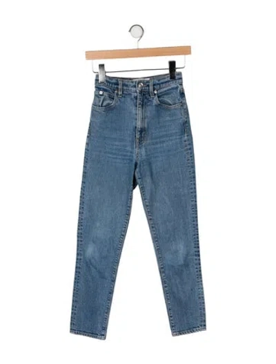 Pre-owned Slvrlake High-rise Skinny Leg Jeans In Blue