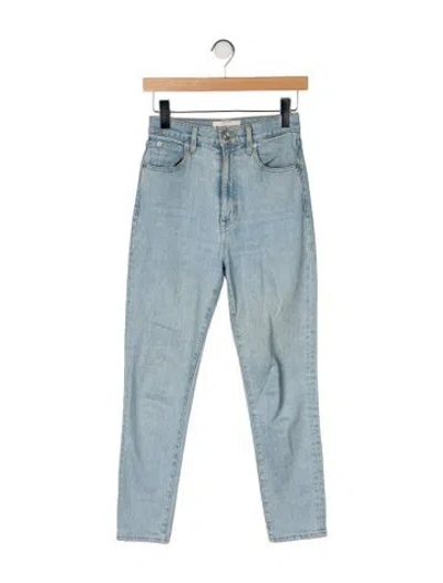 Pre-owned Slvrlake High-rise Skinny Leg Jeans In Blue