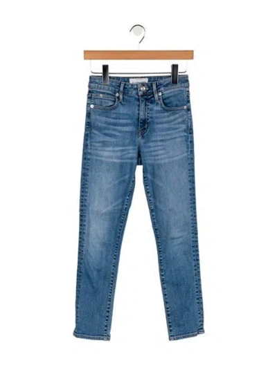 Pre-owned Slvrlake High-rise Skinny Leg Jeans In Blue