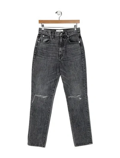 Pre-owned Slvrlake High-rise Skinny Leg Jeans In Gray