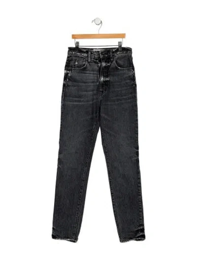 Pre-owned Slvrlake High-rise Skinny Leg Jeans In Gray