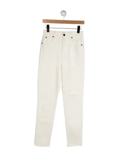 Pre-owned Slvrlake High-rise Skinny Leg Jeans In Neutral