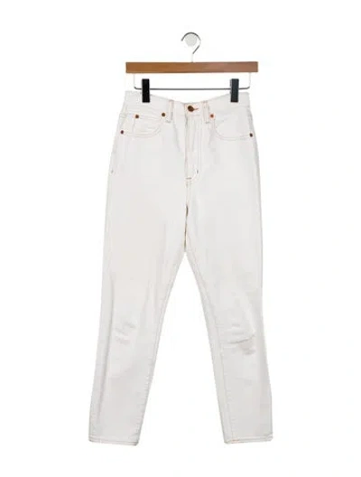 Pre-owned Slvrlake High-rise Skinny Leg Jeans In Neutral