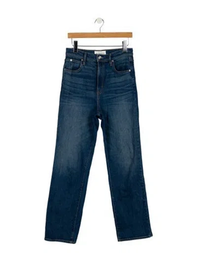 Pre-owned Slvrlake High-rise Straight Leg Jeans In Blue