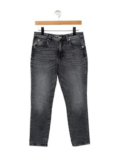 Pre-owned Slvrlake High-rise Straight Leg Jeans In Blue